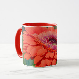 Coupe rouge Gerbera Daisy Flower Art Mug