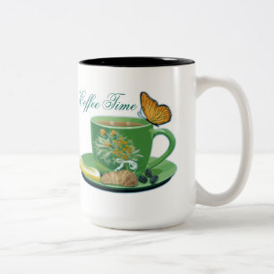 Coupe Time Café & Mug Saucer