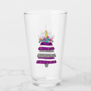 Coupe Unicorne de verre d'arbre de Noël