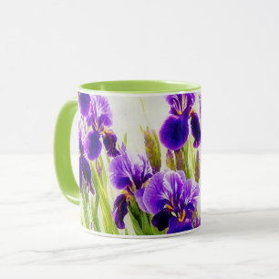 Coupe violette Iris Flower Art Mug