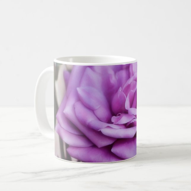 Coupe violette Rose Dreamflower Art Mug (Devant gauche)
