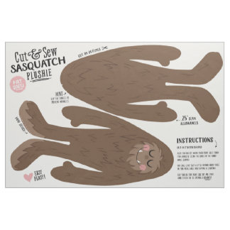 Couper et coudre Tissu Sasquatch - Amusants do-it-