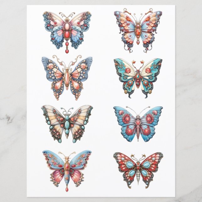 Couper le papillon Rococo (Devant)