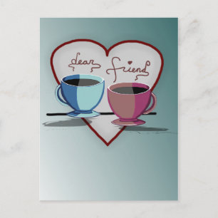 Coupes de café d'amitié Carte Saint-Valentin
