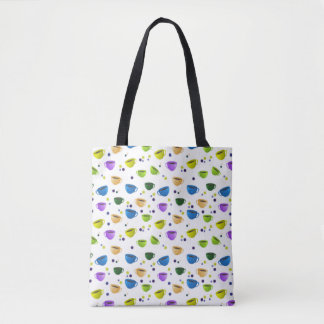 COUPES DE CAFÉ & SAC FOURRE-TOUT POIS
