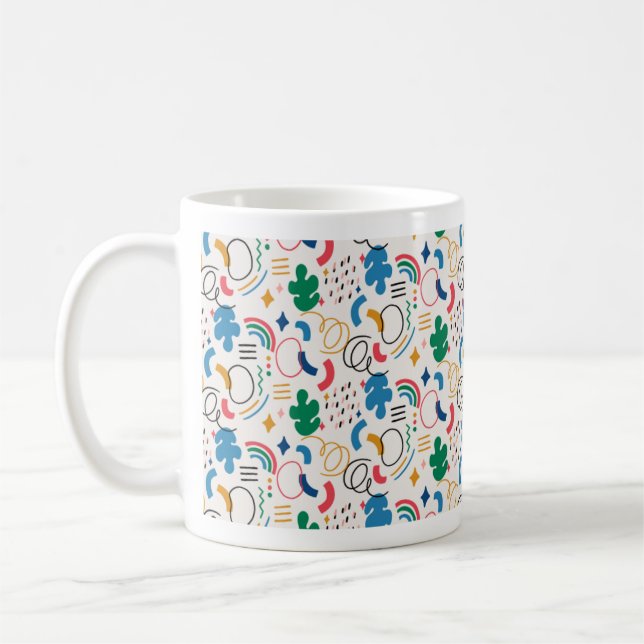 Coupes et mugs colorés modernes (Gauche)