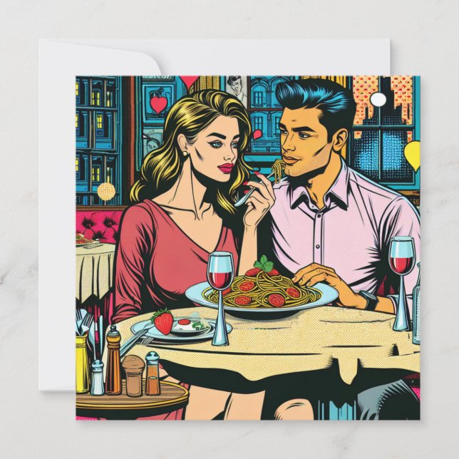 Couple à la première date | Dîner Spaghettis (Devant)