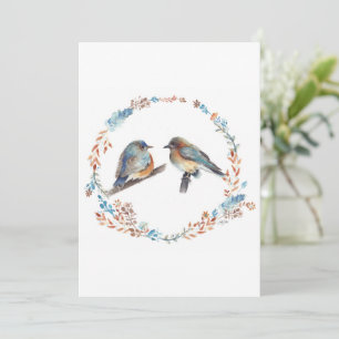 Couple adorable de Merlesbleus de l'Est Joyeux Ann