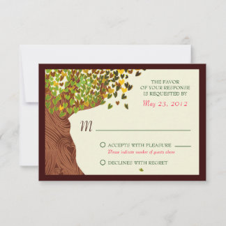 Couple Amoureux Coeurs Tombants Chêne RSVP