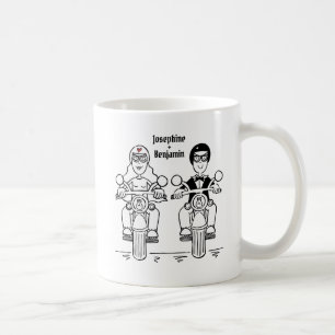 Couple Biker personnalisé Mariage Cadeau Mug en cé