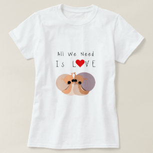 Couple Couple Snail T-Shirt Love Don - Texte Perso