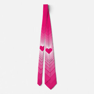 Couple Cravate Love Hearts Romantique rose