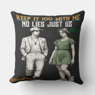 Couple d'anges symboliques Coussin de jet