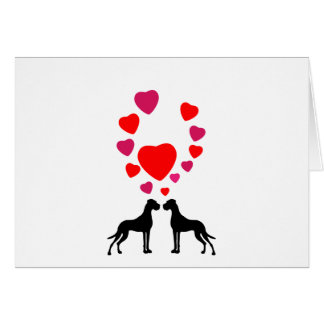 Couple de Dogue Allemand Amoureux