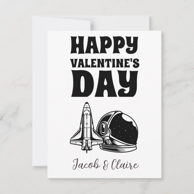 Couple de la Saint-Valentin cœur simple mignon heu (Devant)