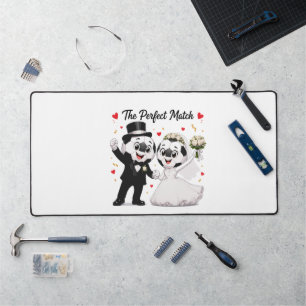Couple de mariage de football