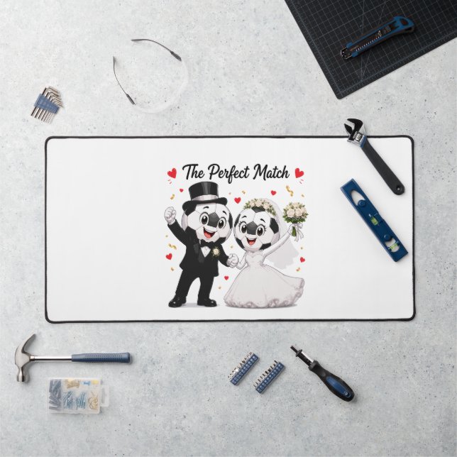 Couple de mariage de football (Poste de travail)