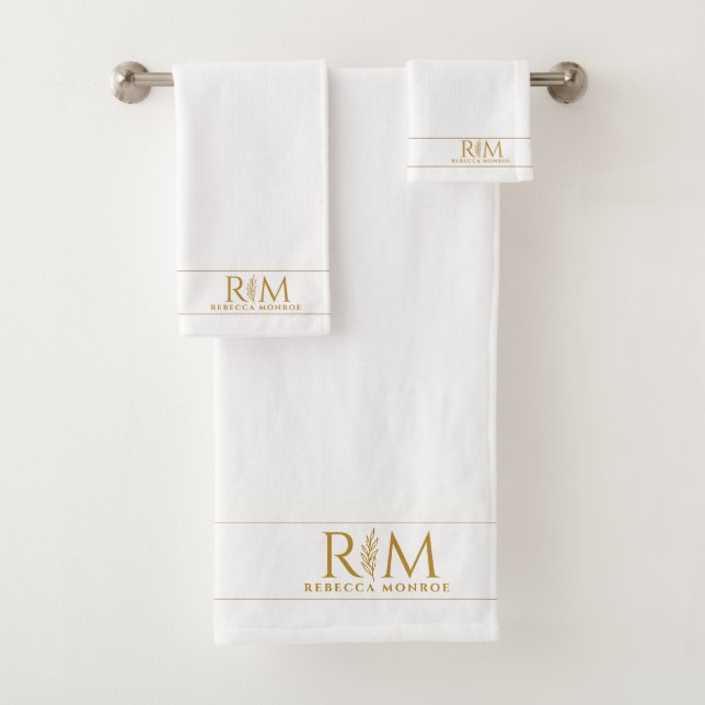 Couple de monogramme élégant en or Nom Monogramme (En situation)
