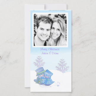 Couple de neige Carte photo
