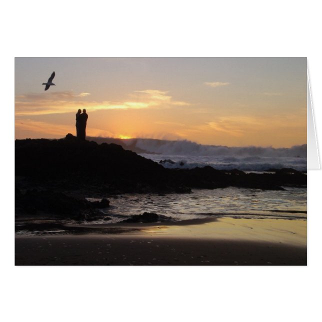 Couple du coucher de soleil (Devant horizontal)