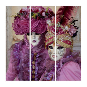 Couple En Costume De Carnaval, Venise