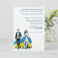 Couple Faire-part de mariage Ukraine