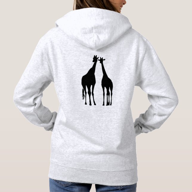 Couple Giraffe Sweat - shirt à capuche (Dos)