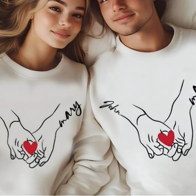 Couple Holding Hands Love Women's T-shirt (Créateur téléchargé)