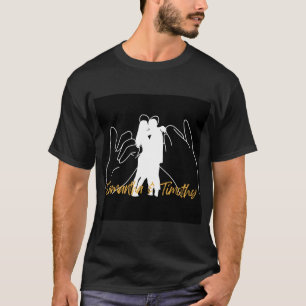 Couple Kissing Valentine's Day Hommes T-shirt Noir