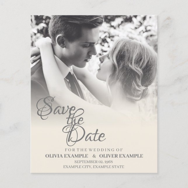 Couple mariage en monochrome (Devant)