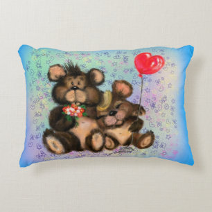 Couple Ours avec Coussin d'accentuation du ballon 