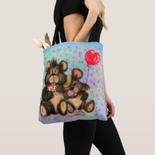 Couple Ours avec Sacs fourre-tout de ballon cardia