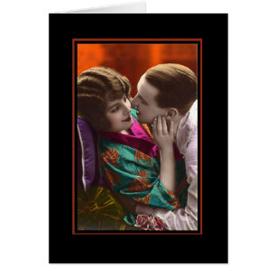 couple passionné vintage retro