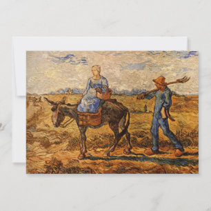 Couple paysan par Vincent van Gogh Invitation