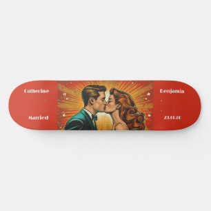 Couple Personnaliser Comic Superhero Skateboard