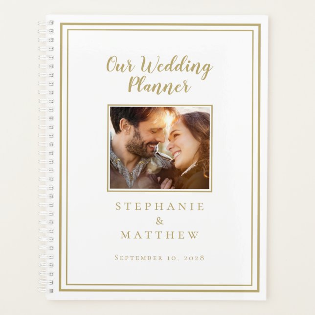 Couple Photo Chic Elegant Or Moderne (Devant)