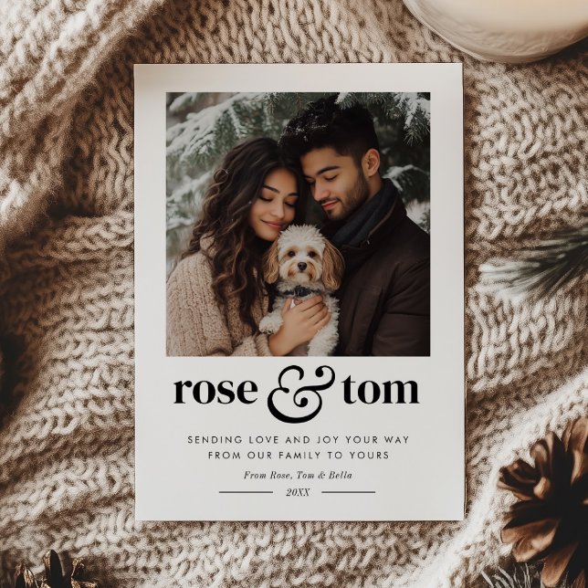 Couple Photo de la Saint-Valentin coeur de vacance (Créateur téléchargé)