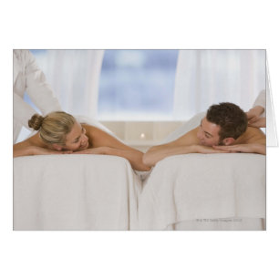 Couple recevant des massages