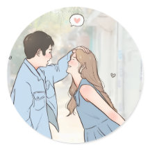 Couple Romantique Autocollants d'Amour – Emballage