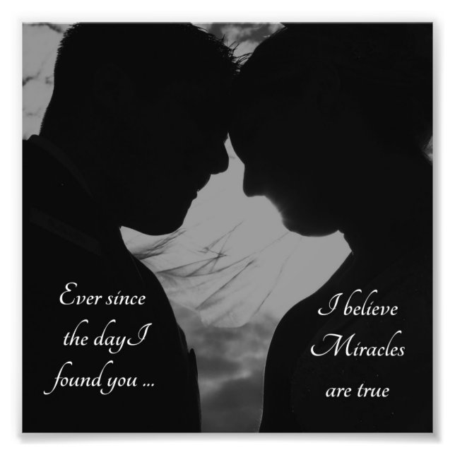 Couple romantique Je t'aime Photo Impression (Devant)
