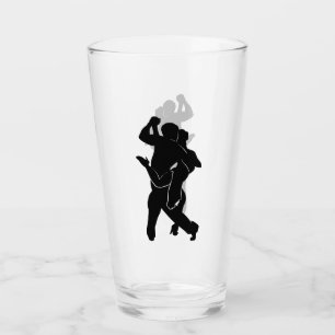 Couple Tango Dancers Verre