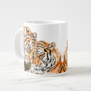 Couple Tiger Café Mug