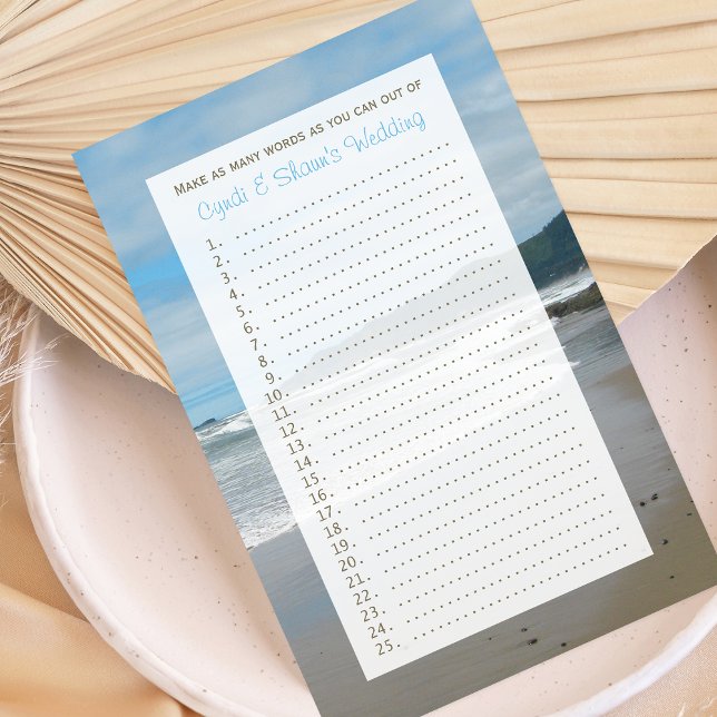 Couple Wedding shower - Plage (Créateur téléchargé)