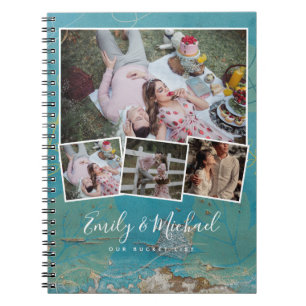 Couples BUCKET LIST Photo Collage Journal de marié