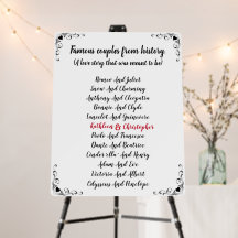 Couples célèbres de l'Histoire Mariage Signaler Dé