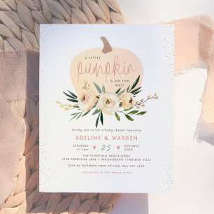 Couples Citrouilles roses Baby shower Budget Or ro