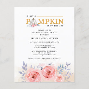 Couples floraux budget Baby shower aquarelle