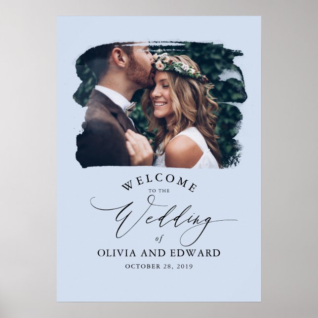 Couples Photo Dusty Mariage Affiche de bienvenue (Devant)