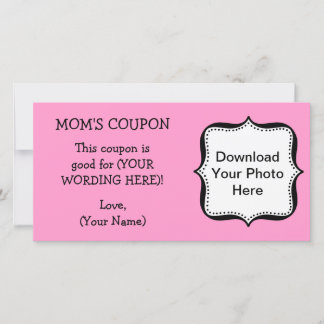 COUPON CADEAU PERSONNALISÉ POUR MOM