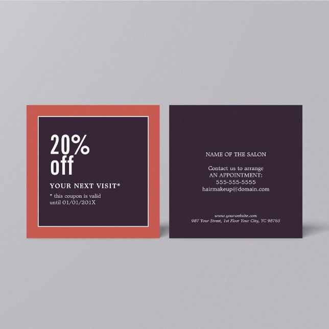 Coupon de mode de beauté moderne et élégant (Créateur téléchargé)